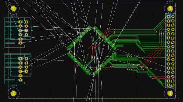 PCB LCD Routing