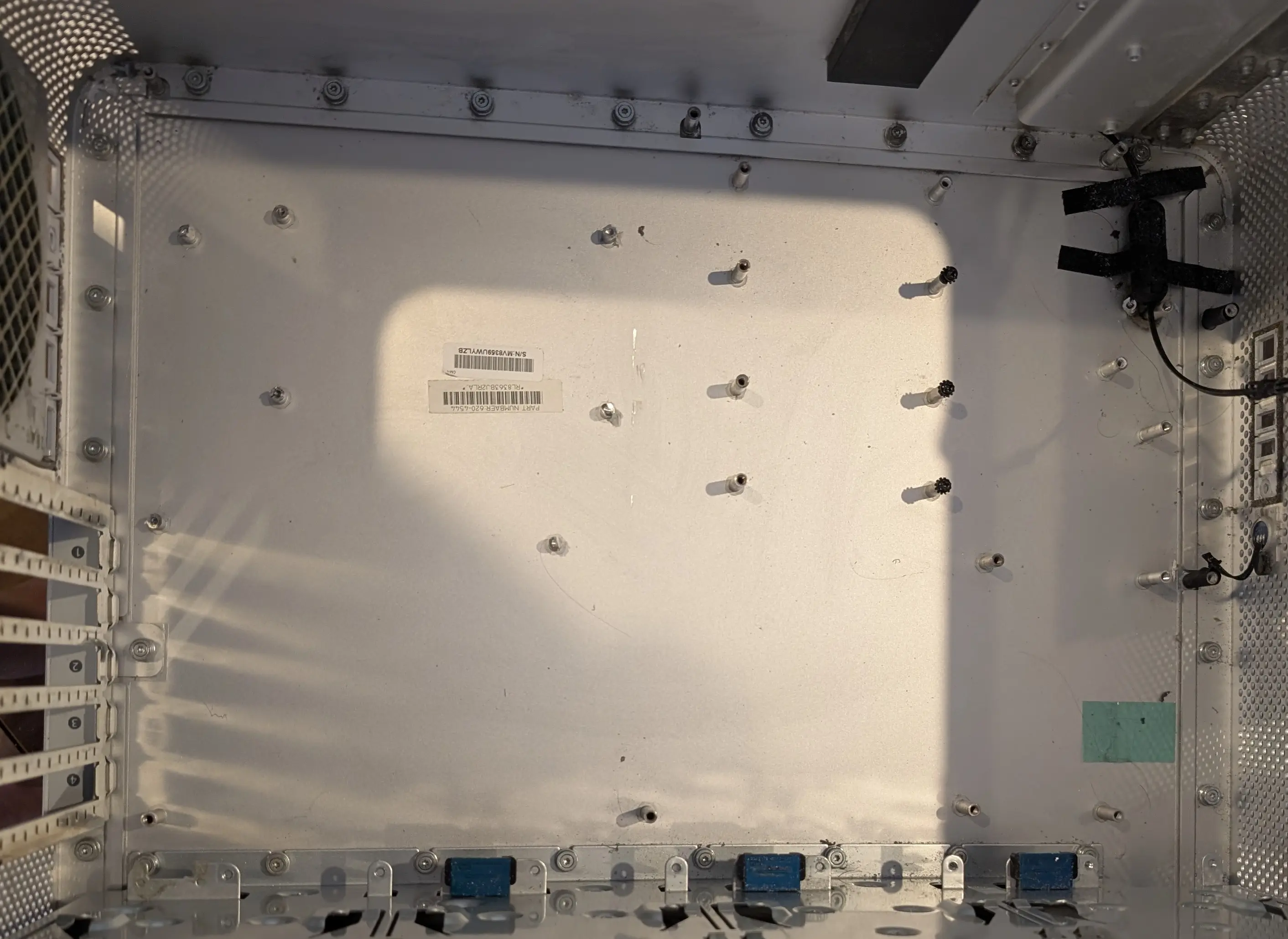 Empty chassis main area for planning